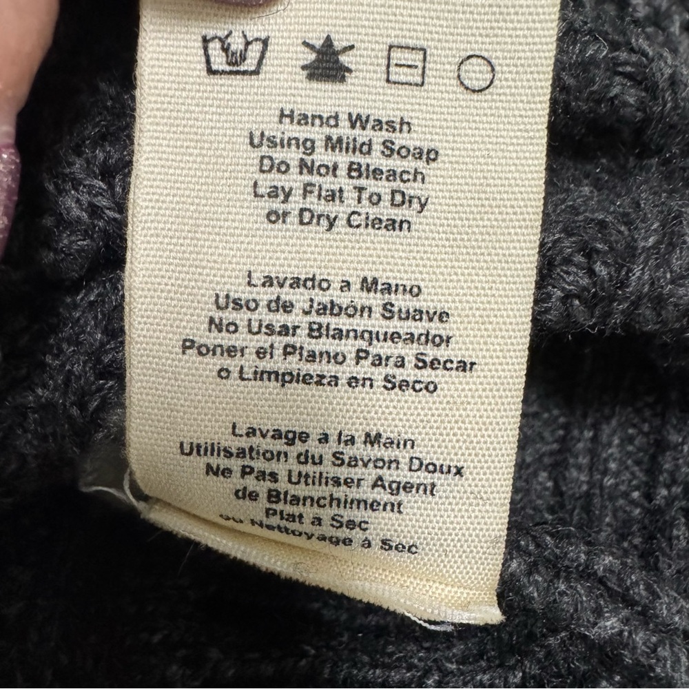 UGG Charcoal Cowl Neck Sweater - Size MED NWOT - Picture 11 of 11